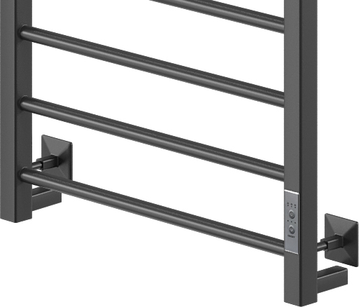 Ника STEP-3 60/40 RAL9005 черный матовый U электрический полотенцесушитель лесенка