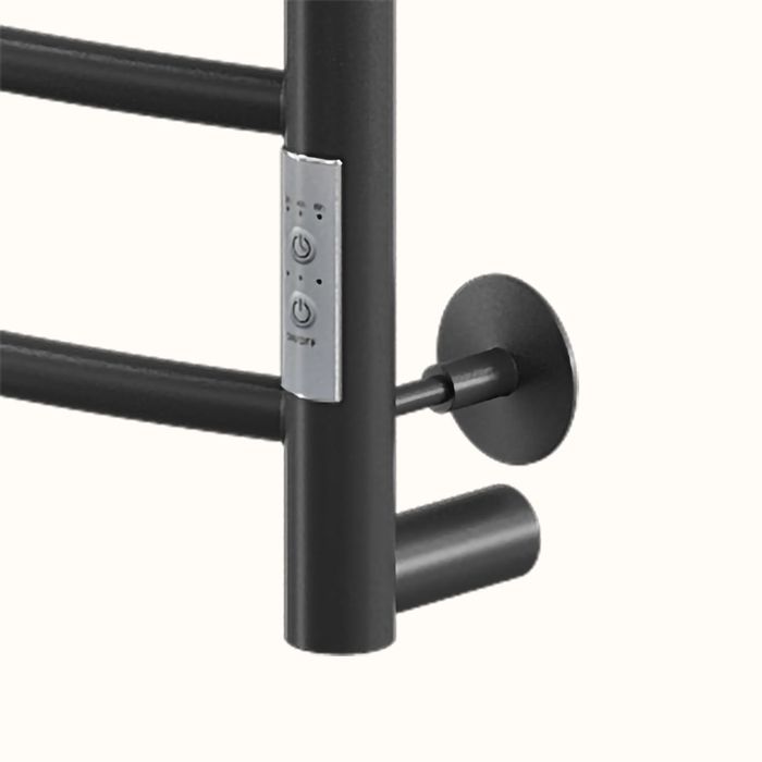 Ника WAY-2 80/40 RAL9005 черный матовый левый тэн электрический полотенцесушитель лесенка