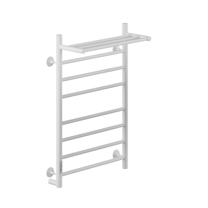 Ника WAY-2 80/40 с полкой RAL9016 белый матовый левый тэн электрический полотенцесушитель лесенка