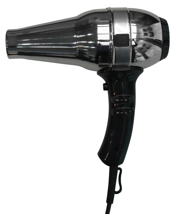 Nofer HOTELline 1800 W черный/металлик (02057.B) настенный фен