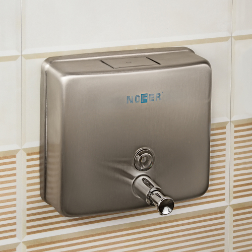 Nofer INOX матовый квадратный 1200 мл (03004.S) для мыла