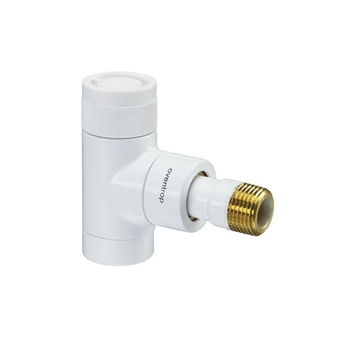 Oventrop DN-15 1/2" 1/2" ВН серия E угловой белый вентиль термостатический