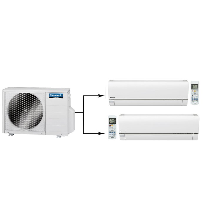 Panasonic CU-2E18PBD/CS-E9RKDW*2шт мульти сплит система