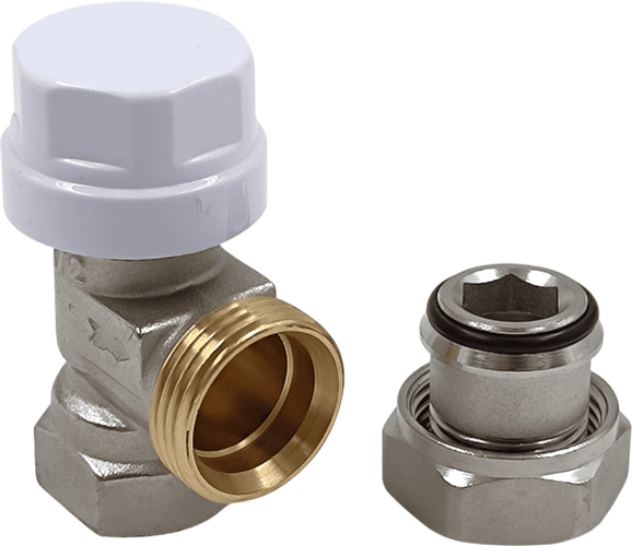 Primoclima 1/2" угловой, никелированный (PC1212TA) вентиль