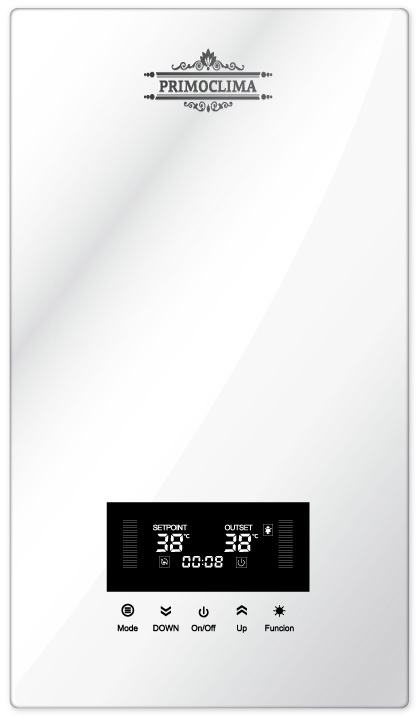 Primoclima INTEGRA 14 кВт, белый электрический проточный водонагреватель 12 кВт