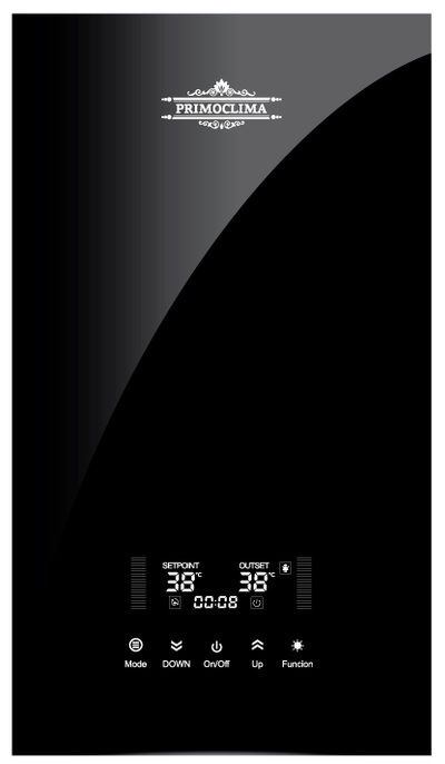 Primoclima INTEGRA 14 кВт, черный электрический проточный водонагреватель 12 кВт