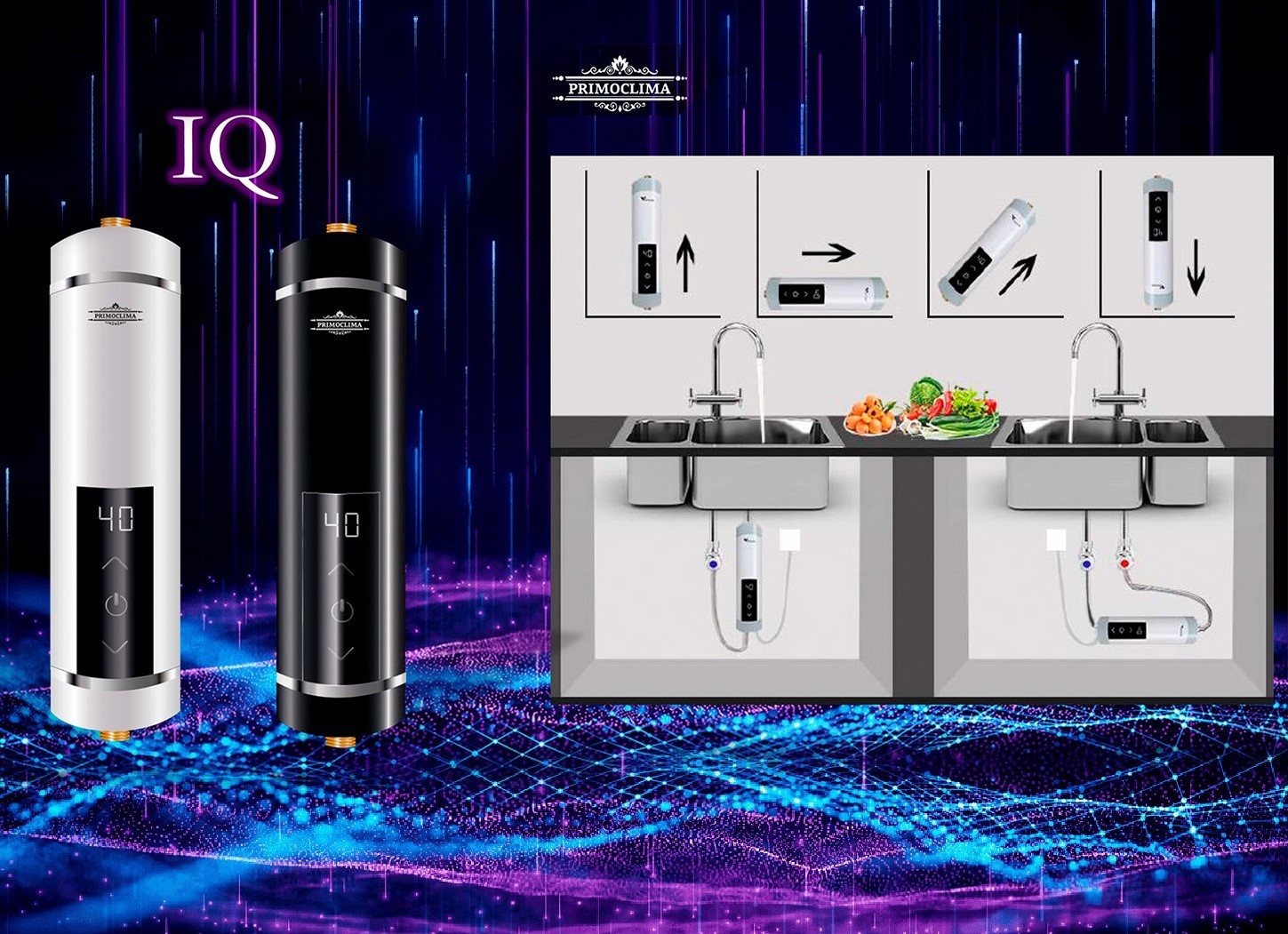 Primoclima IQ 5,5 кВт белый электрический проточный водонагреватель 5 кВт