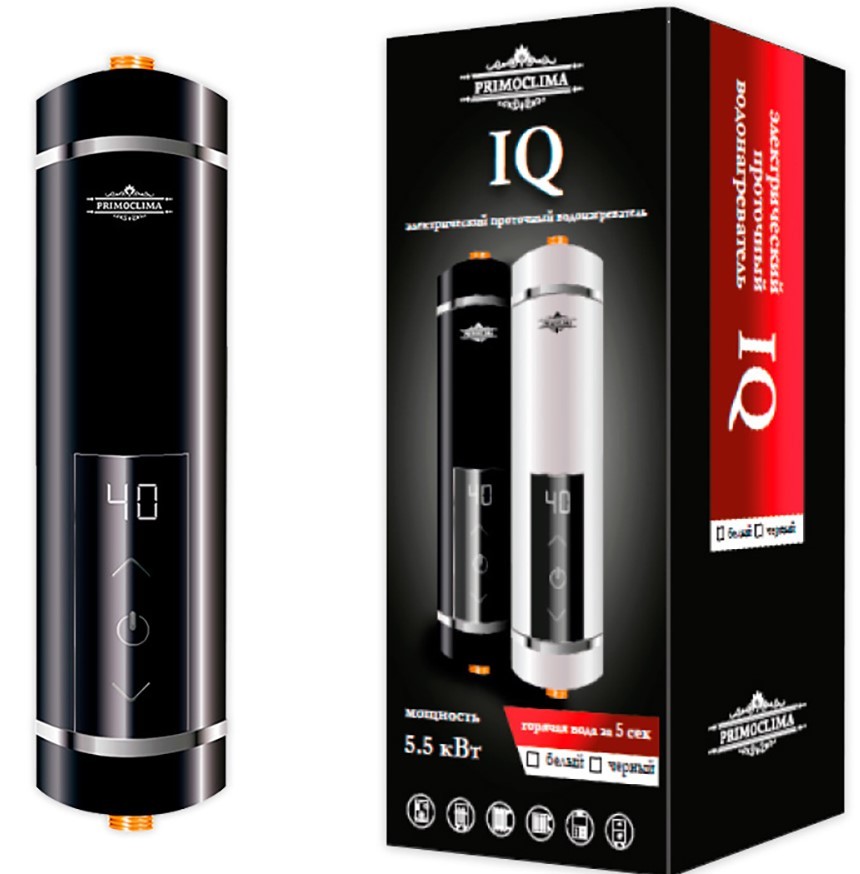 Primoclima IQ 5,5 кВт черный электрический проточный водонагреватель 5 кВт