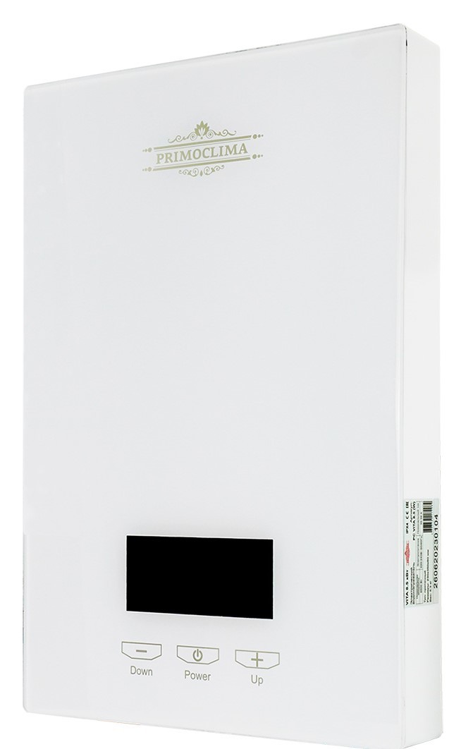 Primoclima VITA 8.5 кВт, белый электрический проточный водонагреватель 8 кВт