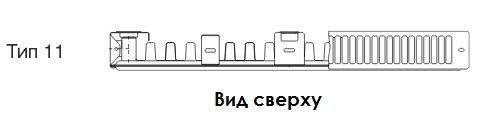 Buderus Радиатор K-Profil 11/500/700 (24) (A) стальной панельный радиатор Тип 11