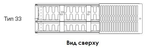 Buderus Радиатор VK-Profil 33/300/600, re (24) (C) стальной панельный радиатор Тип 33