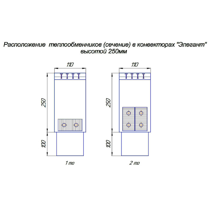 КЗТО Элегант 110x400x2100 3то водяной конвектор