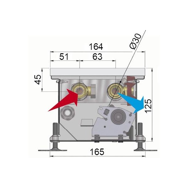 Minib COIL-KT1 1250 внутрипольный конвектор
