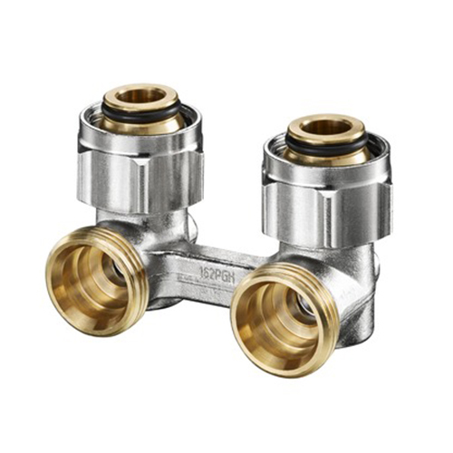 Oventrop Multiflex F H 3/4 1/2 Н ЕК-Н ZB угловой однотрубный узел нижнего подключения