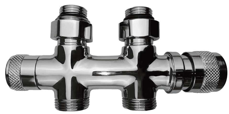 Primoclima Lunar прямой 1/2"х3/4"Е Хром узел нижнего подключения