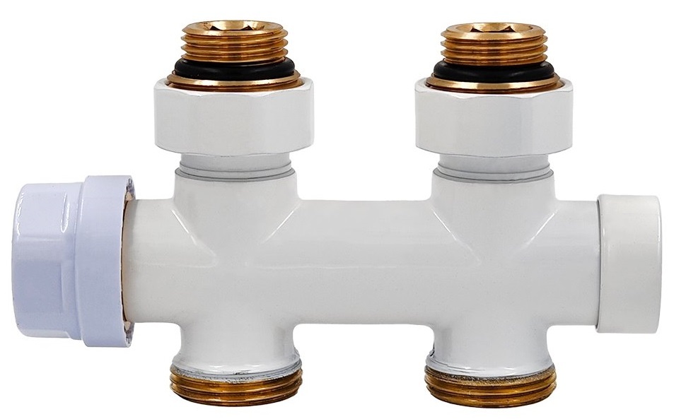 Primoclima Thermolink прямой 1/2"х3/4" Белый узел нижнего подключения