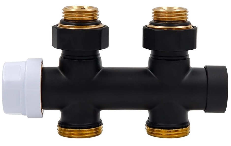 Primoclima Thermolink прямой 1/2"х3/4" Черный узел нижнего подключения