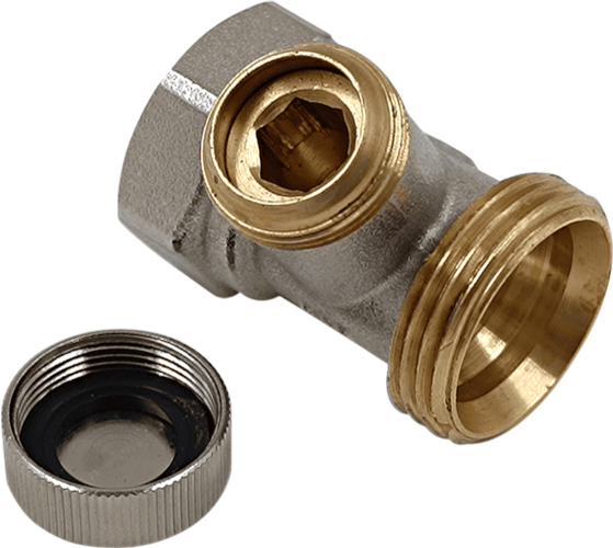 Primoclima ВР-НР 1/2"х3/4" прямой, без хвостовика, никель (PC3412RSNN) запорный клапан