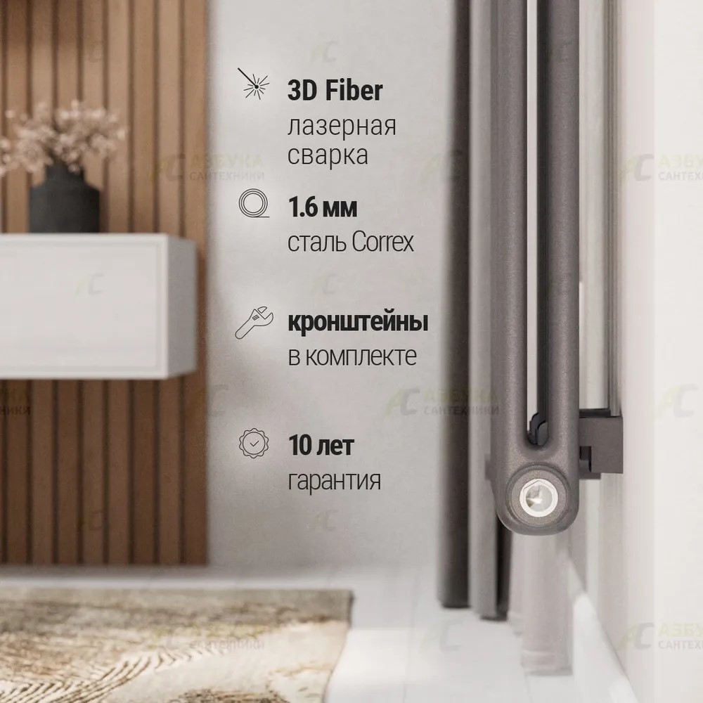 Rifar TUBOG 2180 Титан 12 секц., бок. радиатор отопления