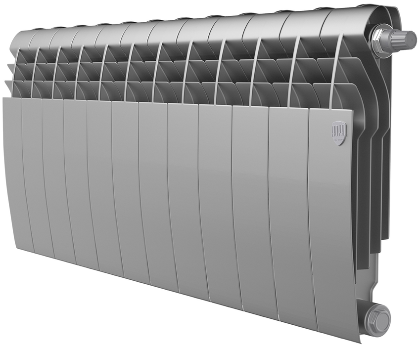 Royal Thermo BiLiner 350 /Silver Satin VR - 12 секц. биметаллический радиатор