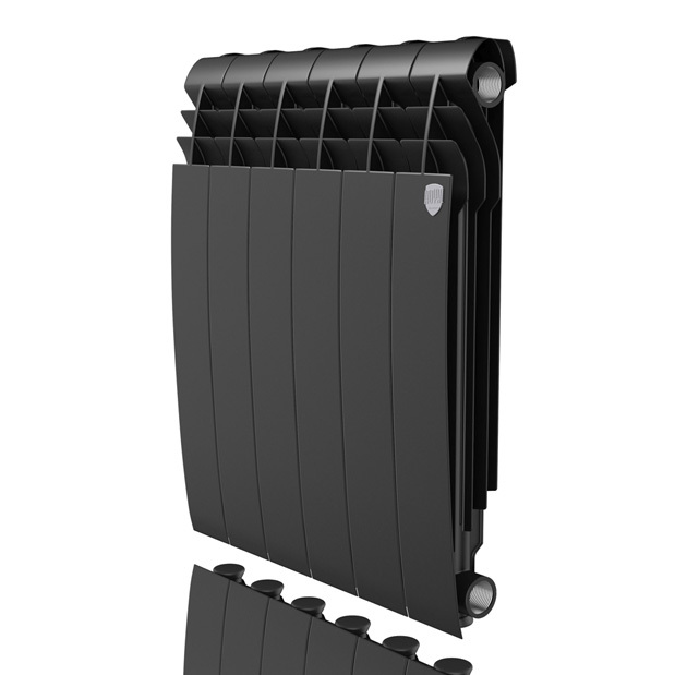 Royal Thermo Biliner Alum 500 Noir Sable 6 секц. алюминиевый радиатор