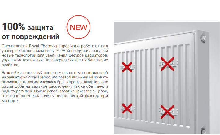 Royal Thermo HYGIENE 20-300-1200 стальной панельный радиатор Тип 20