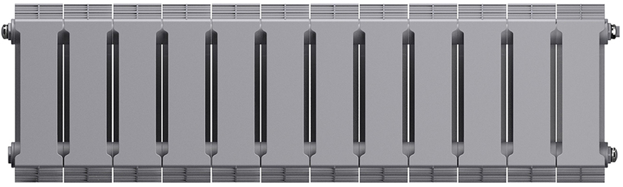 Royal Thermo PianoForte 200 /Silver Satin - 12 секц. биметаллический радиатор