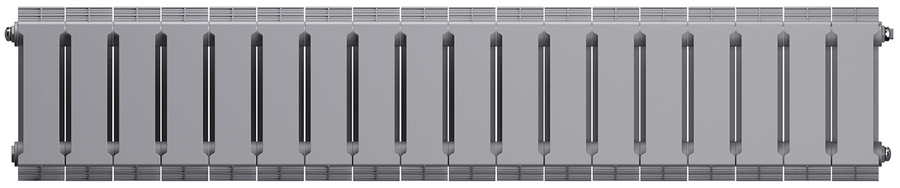 Royal Thermo PianoForte 200 /Silver Satin - 18 секц. биметаллический радиатор