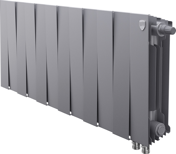 Royal Thermo Pianoforte 300 VD 12 секц. Silver Satin биметаллический радиатор