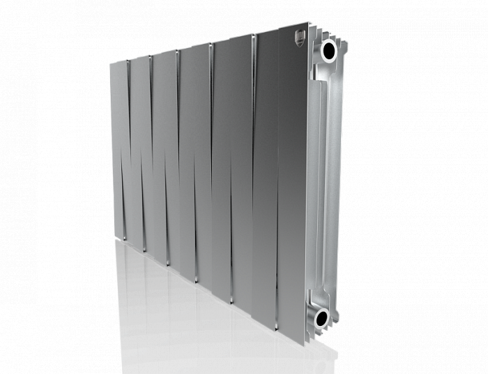 Royal Thermo Pianoforte 500 VD 12 секц. Silver Satin биметаллический радиатор