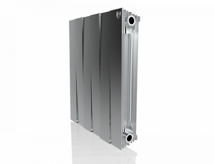 Royal Thermo Pianoforte 500 VD 6 секц. Silver Satin биметаллический радиатор