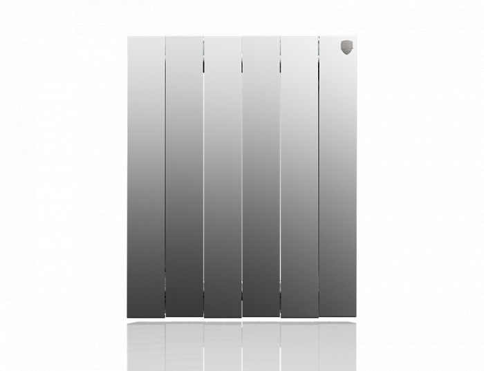 Royal Thermo Pianoforte 500 VD 6 секц. Silver Satin биметаллический радиатор
