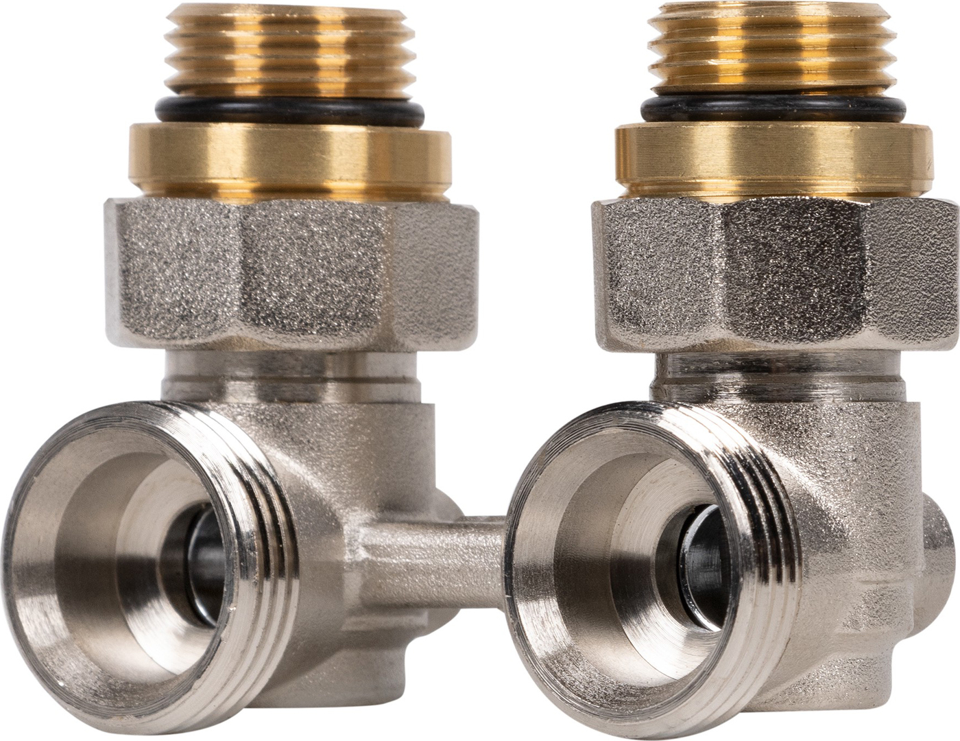 Royal Thermo угловой 1/2"х3/4" EK (никель) узел нижнего подключения