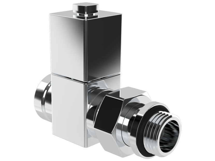 Royal Thermo прямой, CUBE (хром) 1/2 ручной регулировки вентиль