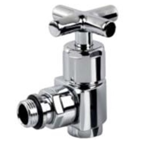 Royal Thermo угловой, хром, ручка крестовина 1/2 ручной регулировки вентиль