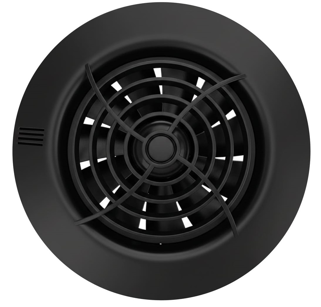 Seicoi Ratio 100 Matt black вытяжка для ванной диаметр 100 мм