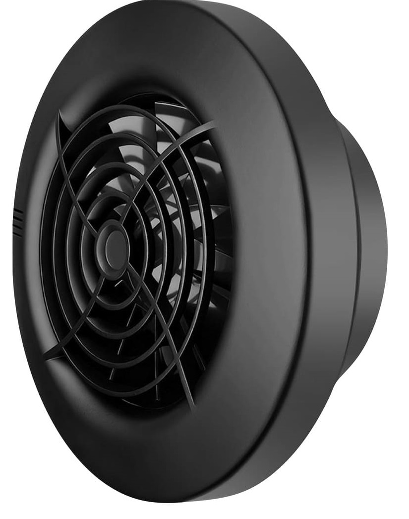 Seicoi Ratio 100 Matt black вытяжка для ванной диаметр 100 мм