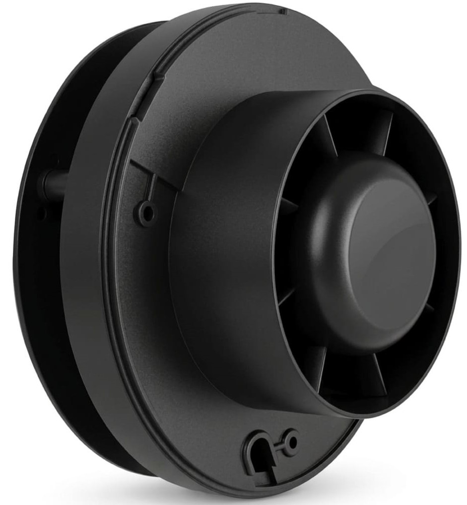 Seicoi Ratio Design 100 Matt black glass вытяжка для ванной диаметр 100 мм