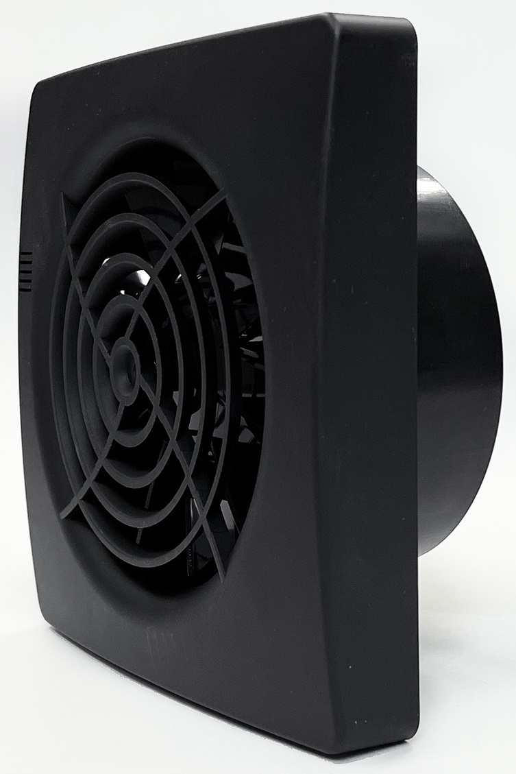 Seicoi Smart Floxy 100 Black вытяжка для ванной диаметр 100 мм