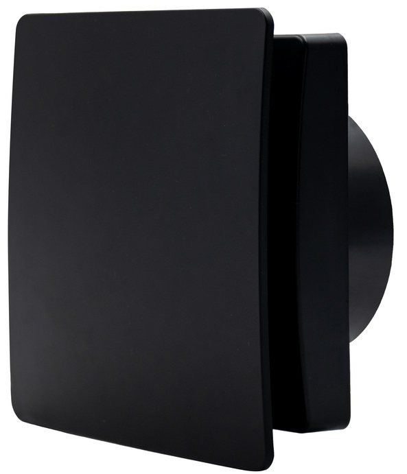 Seicoi Smart Floxy Design 100 Matt Black вытяжка для ванной диаметр 100 мм