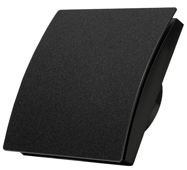 SlimVent МV 100, пластик овал черный матовый вытяжка для ванной диаметр 100 мм