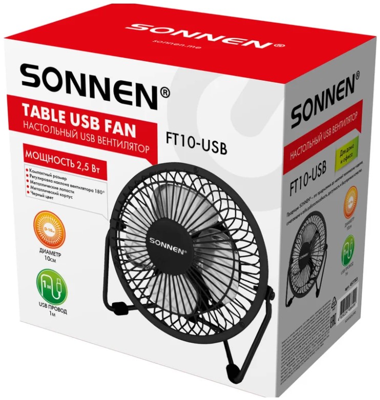 SONNEN TF10-USB вентилятор настольный