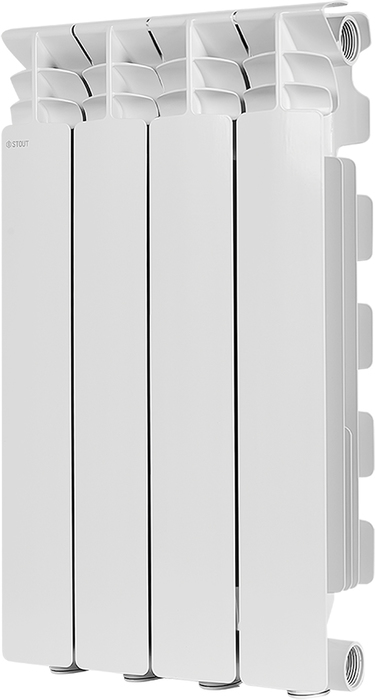 STOUT GAMMA 500 4 секции (SRA-3310-050004) алюминиевый радиатор