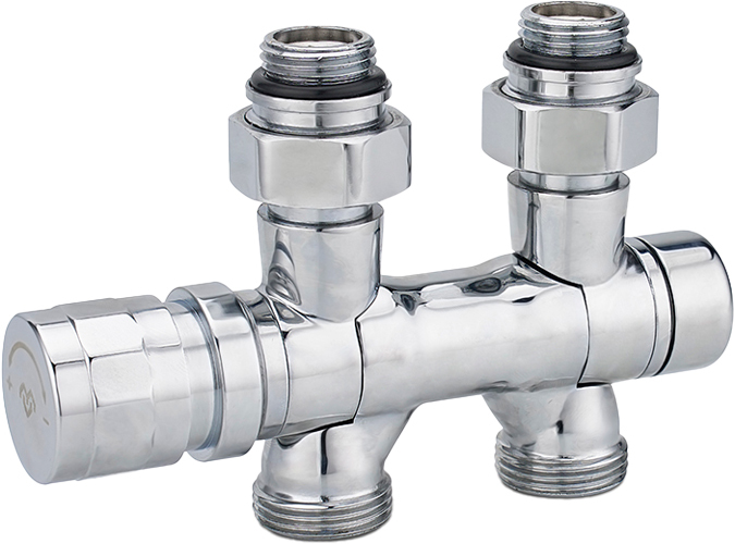 VARMEGA VMDV25-400415 1/2"х3/4"EK двухтрубный узел нижнего подключения