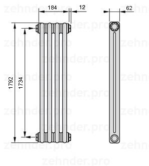 Zehnder 3037/16 радиатор отопления