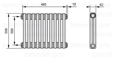 Zehnder 3057/14 радиатор отопления