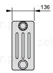 Zehnder Charleston 4019/13 №1270 3/4" RAL 9016 радиатор отопления