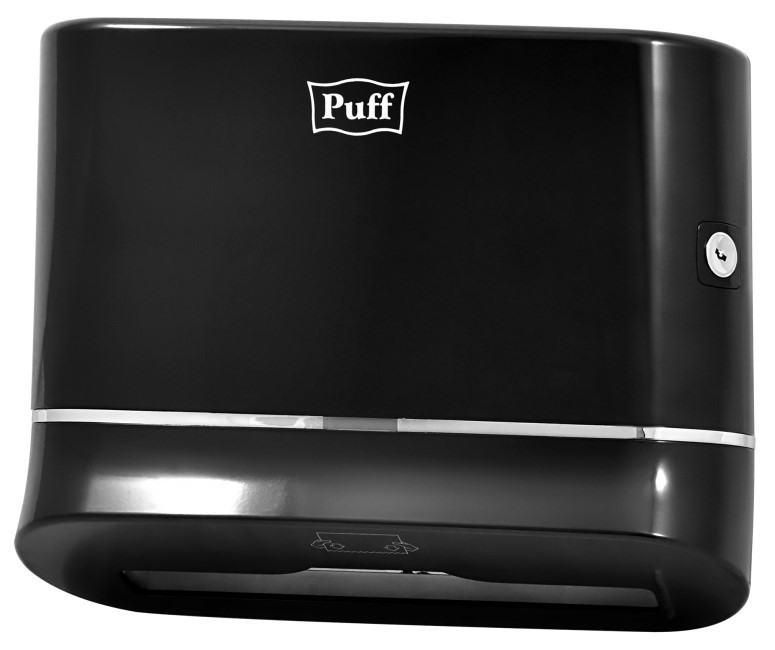 Puff 5135Bl, чёрный диспенсер для бумажных полотенец