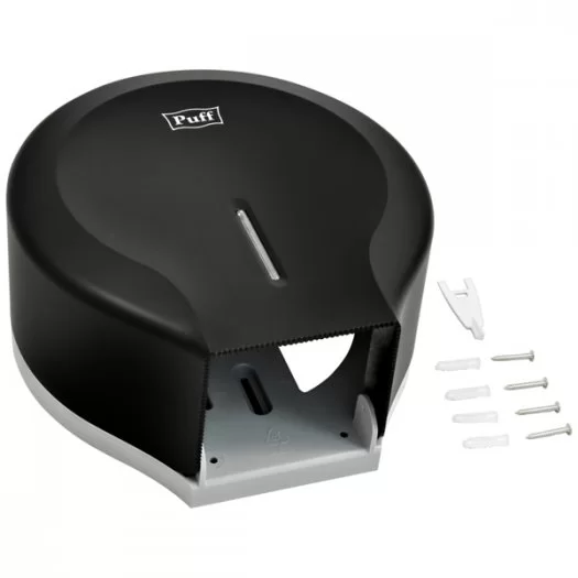 Puff 7130Bl, черный диспенсер для туалетной бумаги