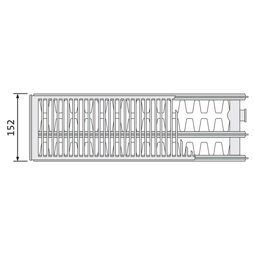 Purmo C33 600x800 - 1885 Вт стальной панельный радиатор Тип 33